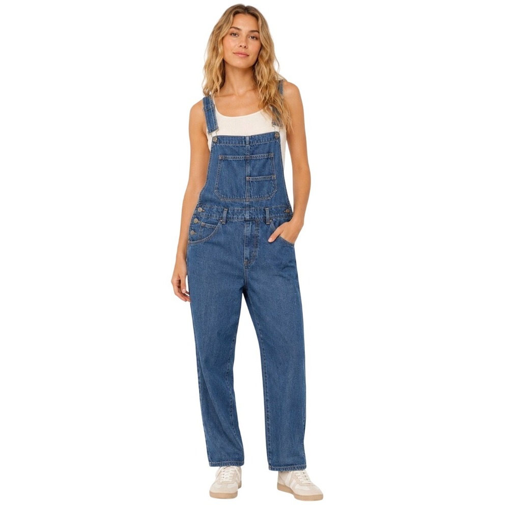 Free People Blue Denim Women’s Overalls